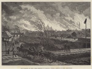 The Burning of Stry, Lemberg közelében, Galíciában